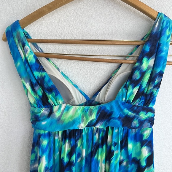 *Carmen Marc Valvo Malawi Floral-Print Coverup Dress (Small) - Picture 4 of 5